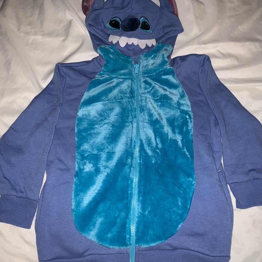 Disney parks Stitch zipped Hoodie youth size Xsmall